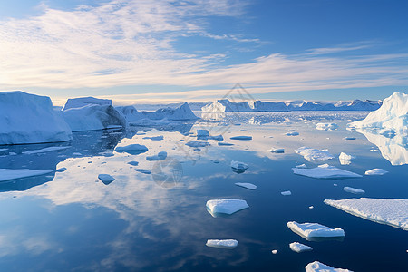 格陵兰岛海洋冰川图片