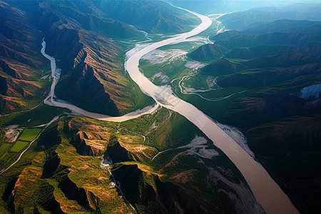 中国的黄河图片