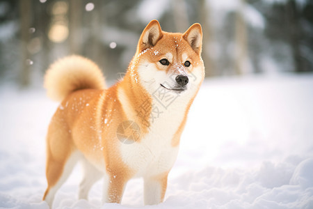 宠物狗秋田犬背景图片