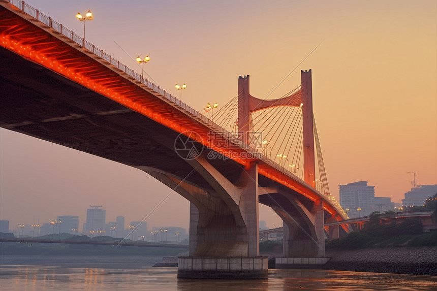 嘉陵江跨江大桥图片