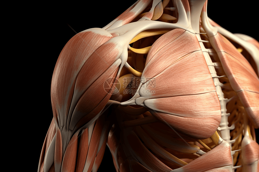 肩部肌肉结构图片