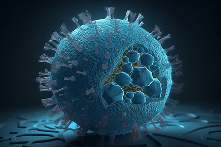 3D病毒解剖特写图片