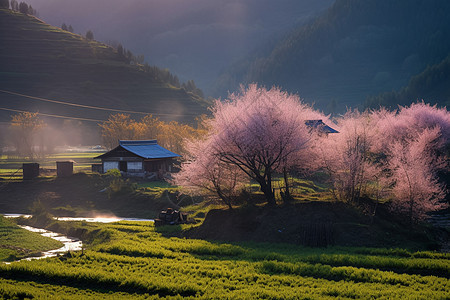 农村的美景图片