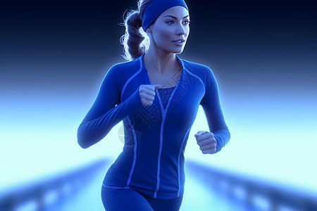 女性慢跑者图片
