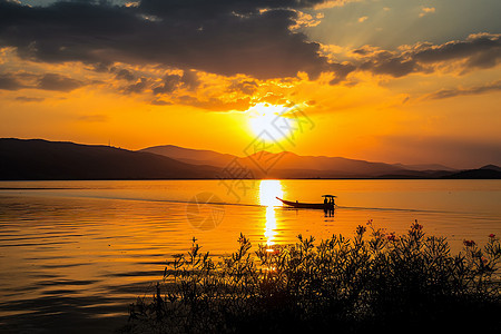 温暖的夕阳图片