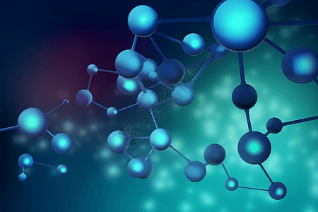 抽象分子结构图片