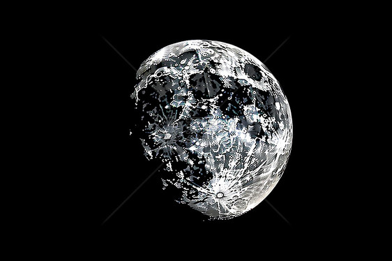 里的月球表面图片