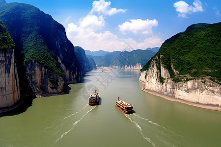 长江的峡谷图片