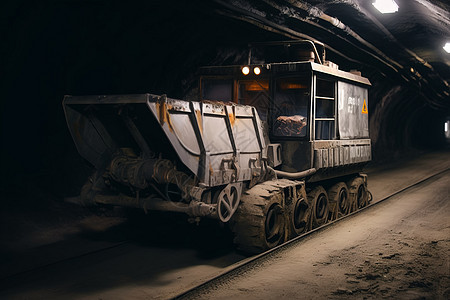 煤矿井下的运输车图片