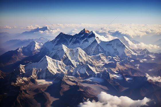 雪山山脉自然景观图片