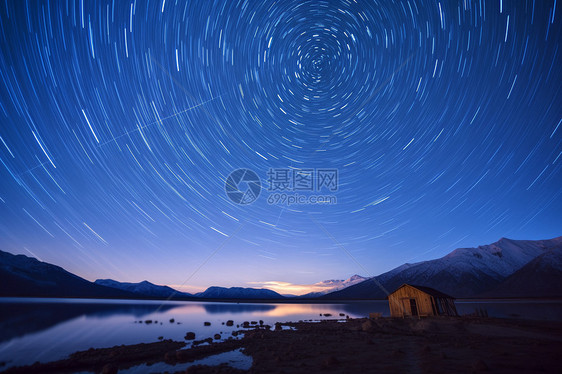 灿烂夜晚的星空图片