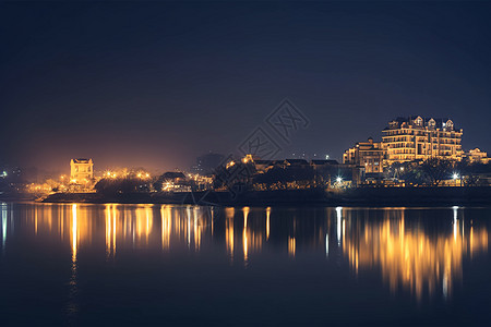 夜间城市景观图片