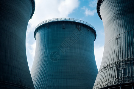 双冷却塔核电站图片