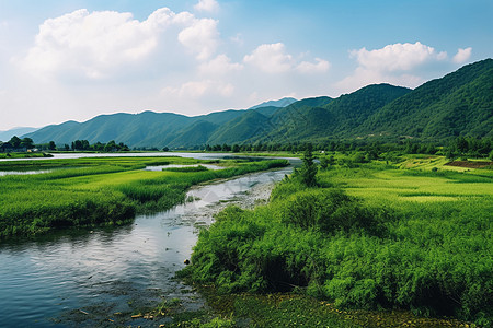 风景秀丽的小河流图片