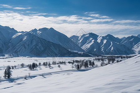 冬季自然雪景图片