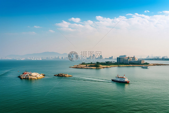 海景城市风景图片