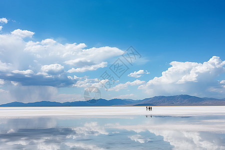 天空之镜景色图片