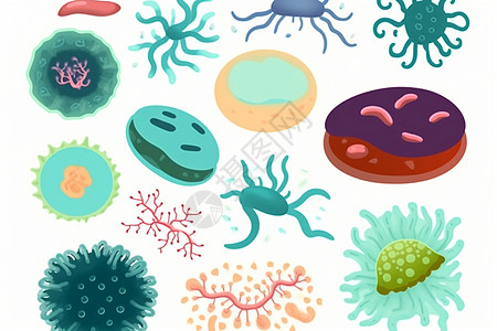 微生物细菌病毒插图图片