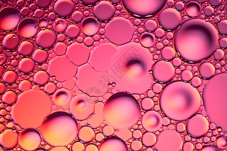 粉红色蜂窝气泡背景图片