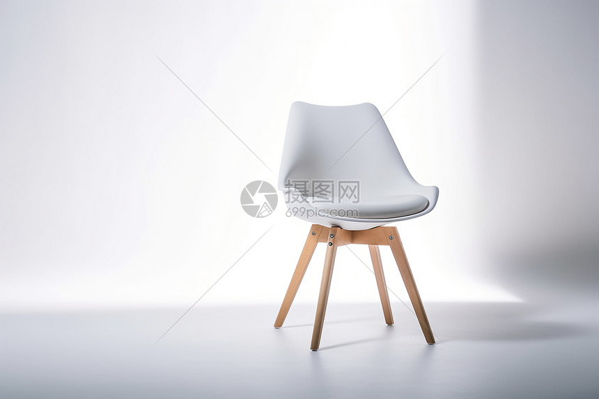 白色休闲椅图片
