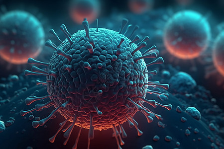 病毒细胞概念图背景图片