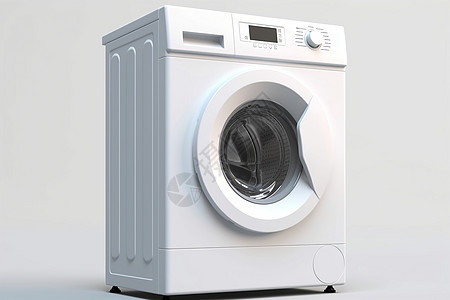全自动白色洗衣机图片