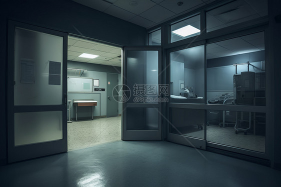 手术室入口安静的环境图片