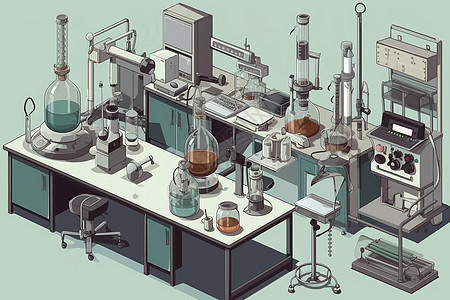 实验室的实验设备背景图片