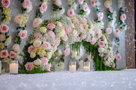 婚礼装饰玫瑰花图片