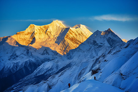 西藏雪山美景背景图片