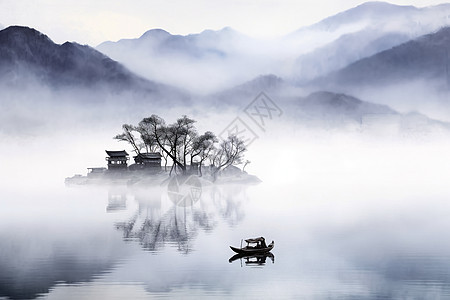 山水中国画图片