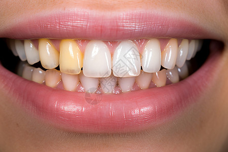 牙科治疗的牙齿背景图片