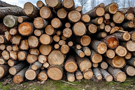 林业的木材图片