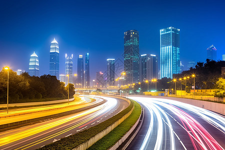 道路尽头的建筑图片