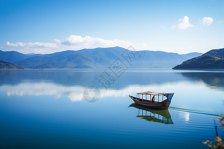 美丽的湖水景观高清图片