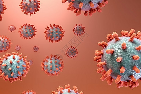 3d病毒概念插图背景图片