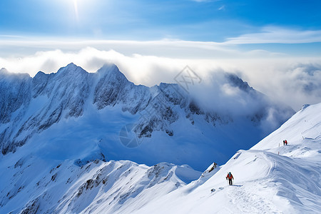 雪山山脉图片