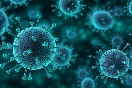 病毒细胞微生物背景图片
