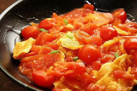 西红柿炒鸡蛋番茄炒鸡蛋背景