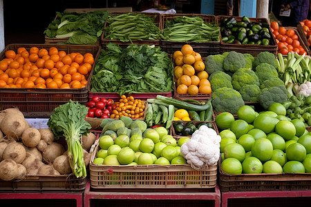蔬菜水果贩卖图片