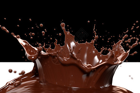 美味的黑巧克力图片