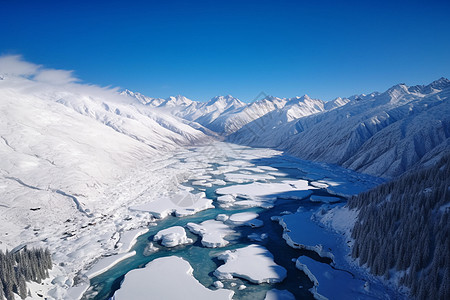 冰川雪山风景图片