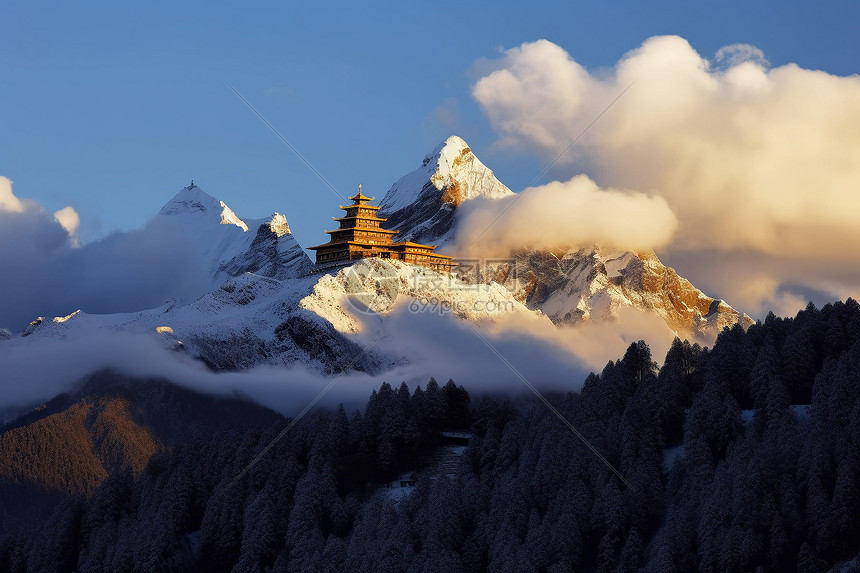 壮观的梅里雪山图片