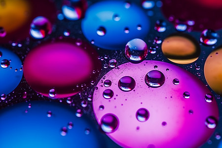 油性气泡液滴背景图片