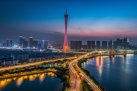 繁华的城市夜景图片