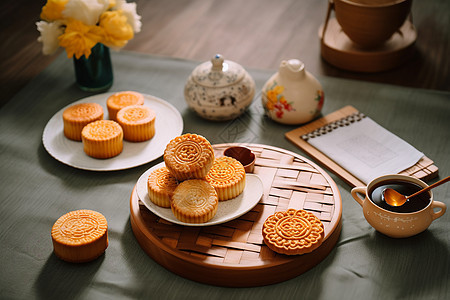 中秋节月饼图片