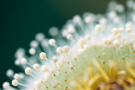 花朵的花粉微距图片