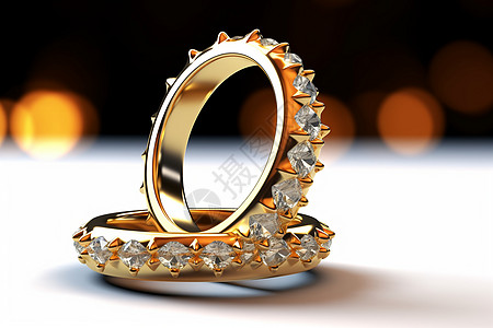 钻石戒指结婚对戒设计图片