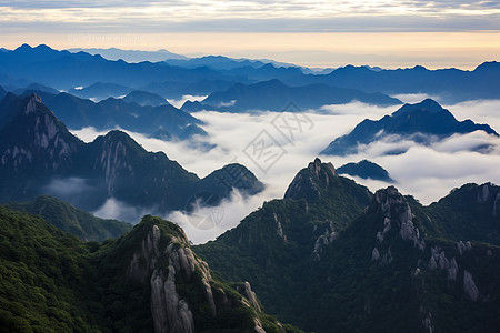 青山和云海图片