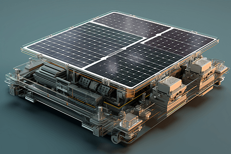 太阳能电池板组件图片